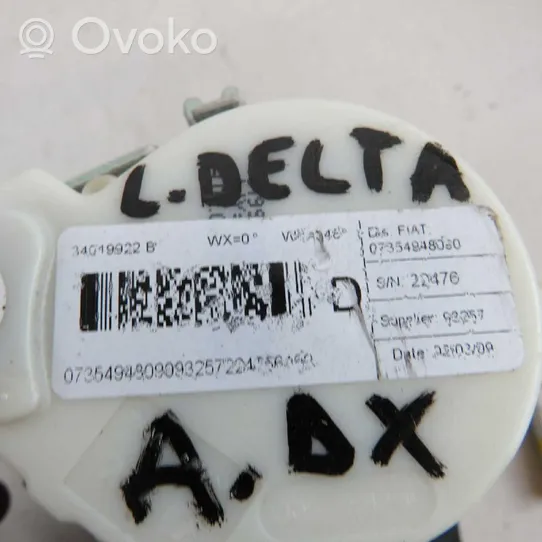 Lancia Delta Ceinture de sécurité avant 07354948090