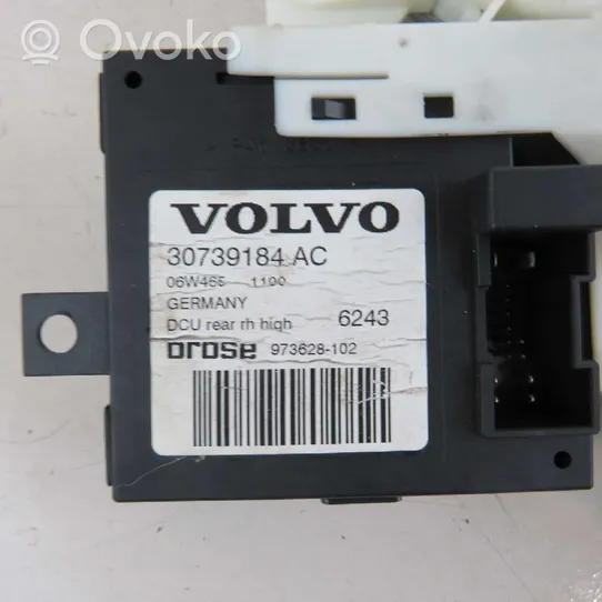 Volvo V50 Silniczek podnoszenia szyby drzwi tylnych 30739184AC