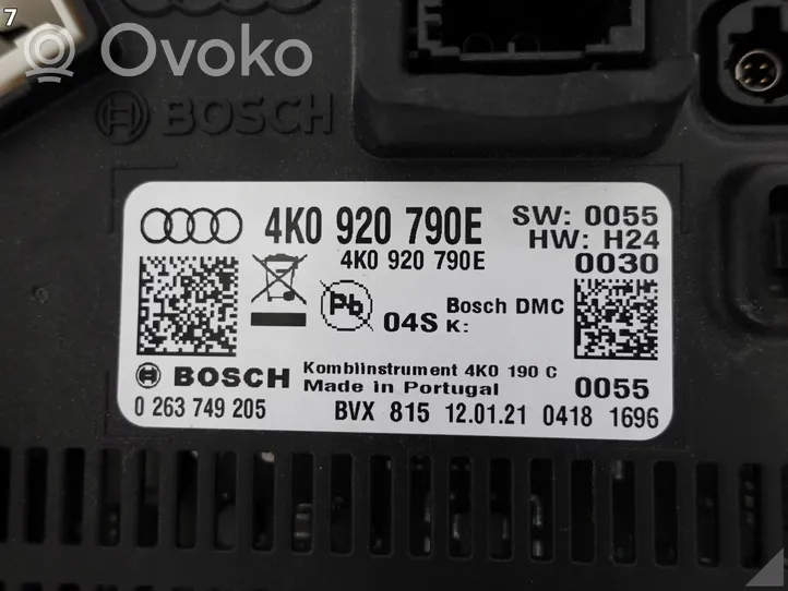 Audi A7 S7 4K8 Spidometras (prietaisų skydelis) 4K0920790E