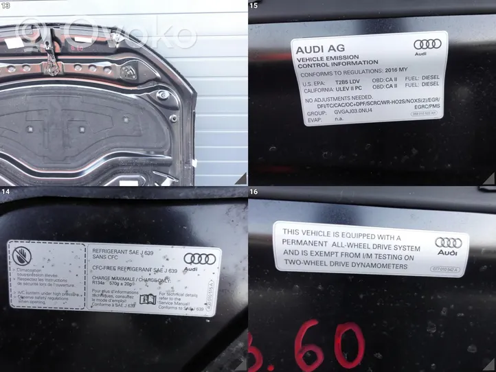 Audi A7 S7 4G Vano motore/cofano 4G8823029B