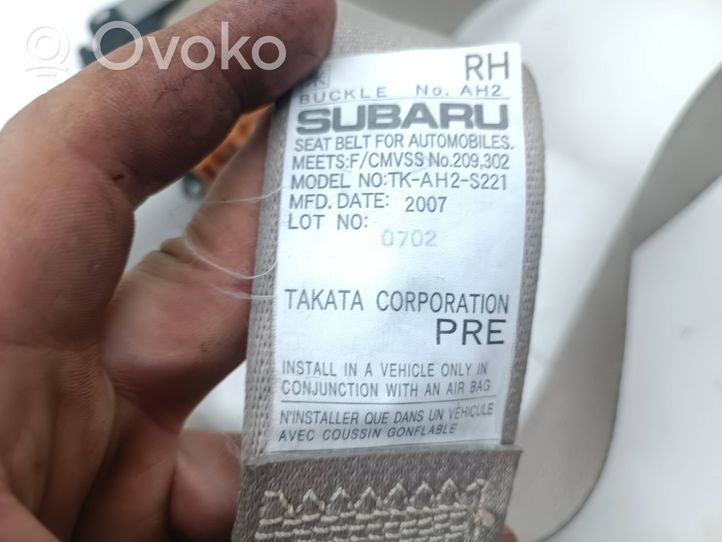 Subaru Impreza III Pas bezpieczeństwa fotela przedniego C9335HR07