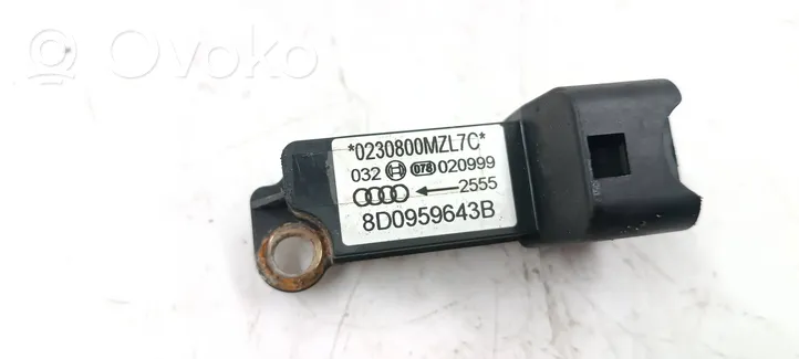 Audi A4 S4 B5 8D Airbag deployment crash/impact sensor 8D0959643B