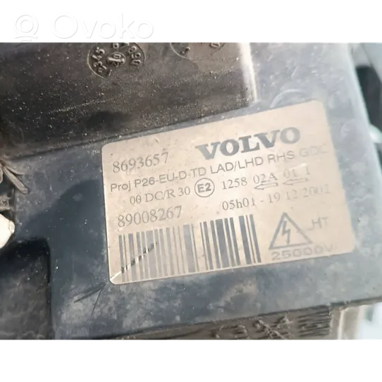 Volvo XC70 Lampa przednia 8693657