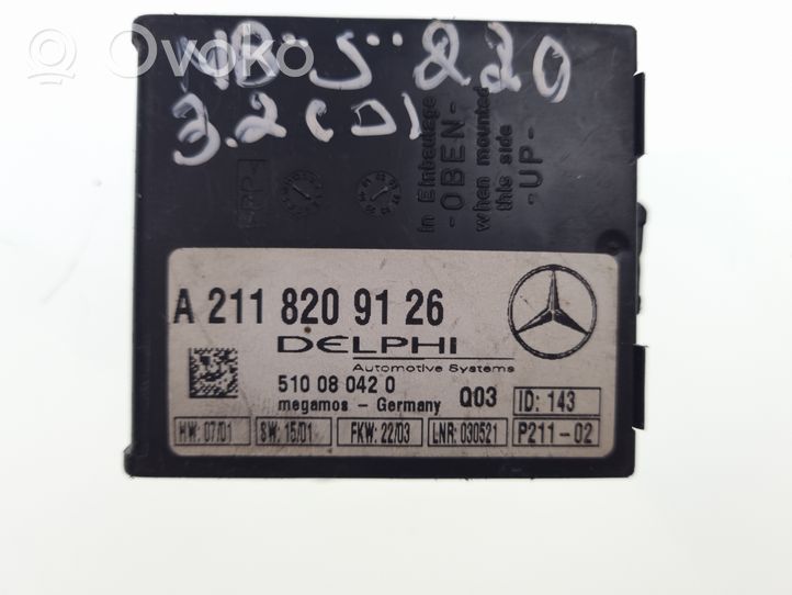 Mercedes-Benz S W221 Signalizacijos valdymo blokas A2118209126