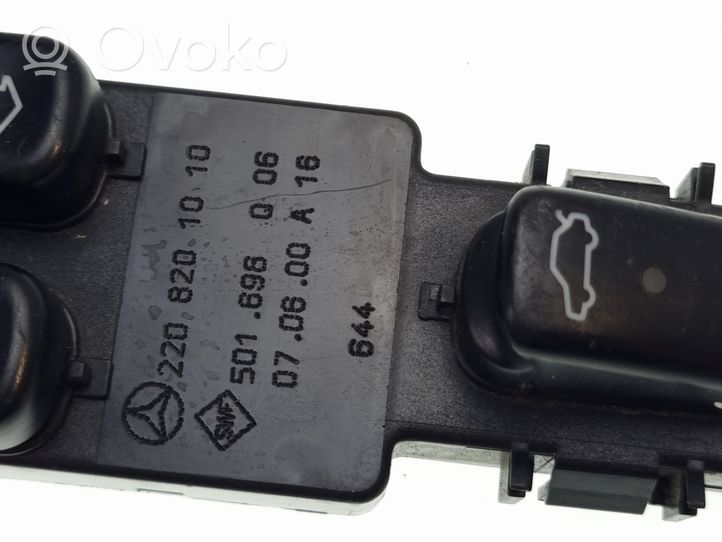 Mercedes-Benz S W220 Electric window control switch 2208201010