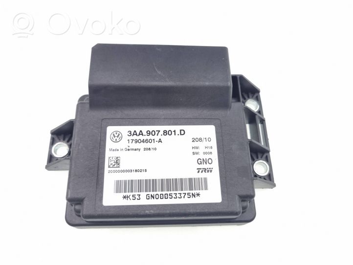 Volkswagen PASSAT B7 Hand brake control module 3AA907801D