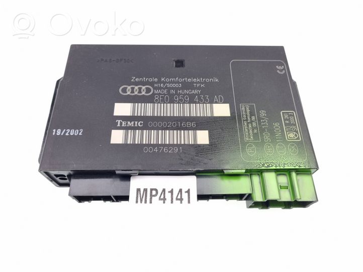 Audi A4 S4 B6 8E 8H Module confort 8E0959433AD