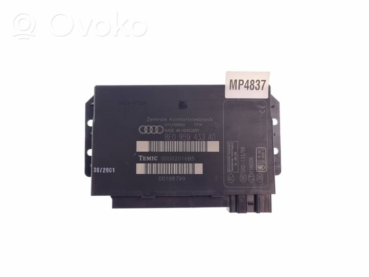 Audi A4 S4 B6 8E 8H Module confort 8E0959433AD