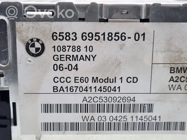 BMW 5 E60 E61 Radija/ CD/DVD grotuvas/ navigacija 6951856