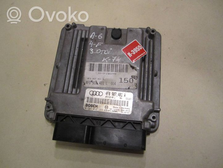 Audi A6 S6 C6 4F Variklio valdymo blokas 4F0907401A