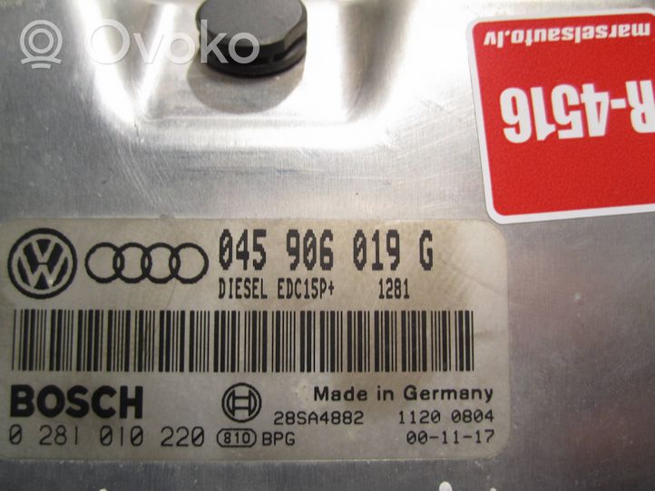 Audi A2 Moottorin ohjainlaite/moduuli 045906019G