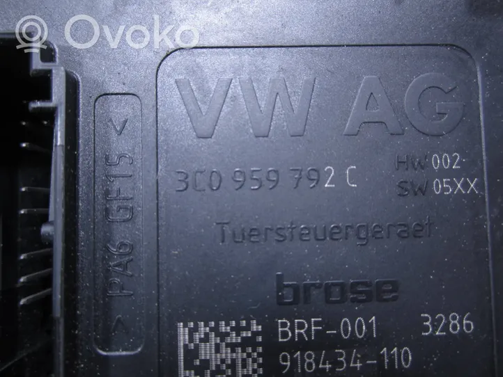 Volkswagen PASSAT CC Silniczek podnośnika szyby drzwi przednich 3C0959792C