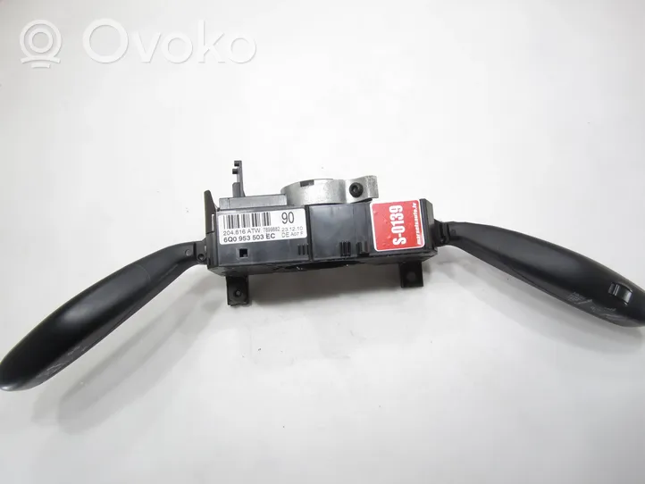 Volkswagen Polo V 6R Interruptor/palanca de limpiador de luz de giro 6Q0953503EC