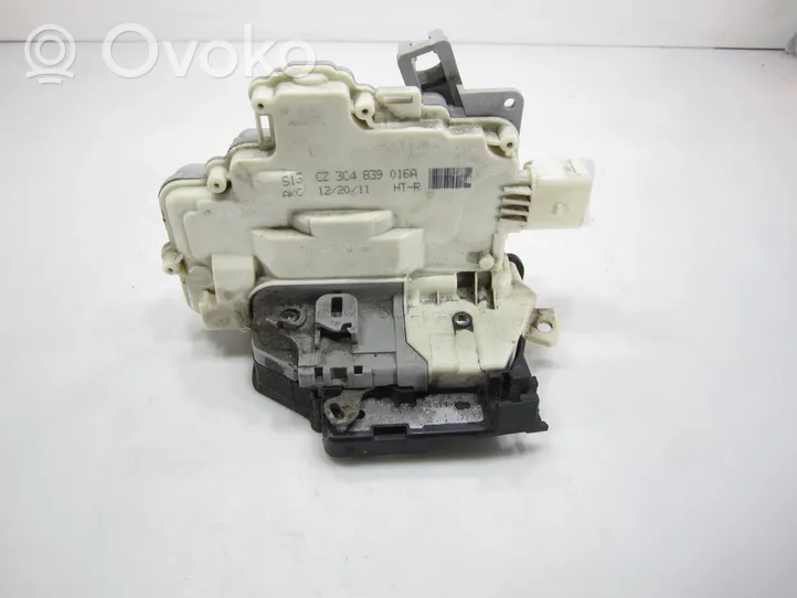 Volkswagen PASSAT B7 Rear door lock 3C4839016A