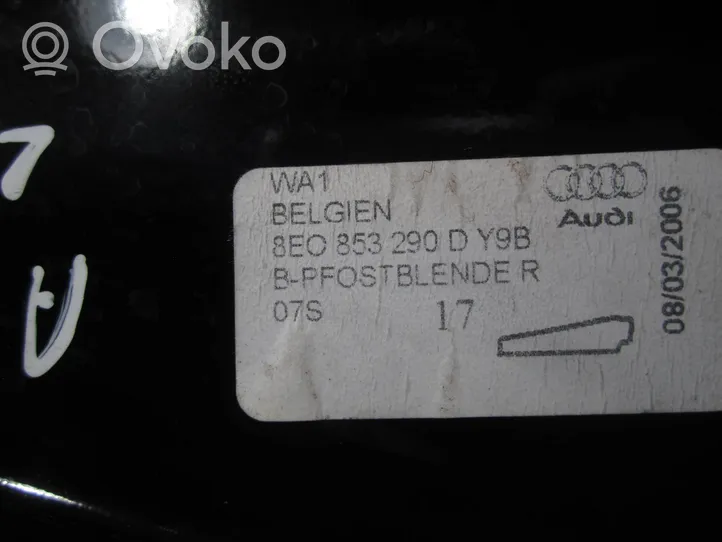 Audi A4 S4 B7 8E 8H Priekinių durų stiklo apdaila 8E0853290D