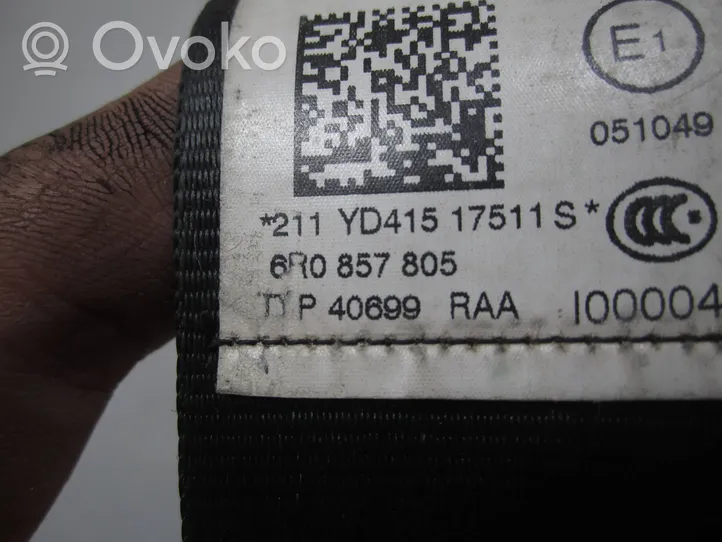 Volkswagen Polo V 6R Rear seatbelt 6R0857805