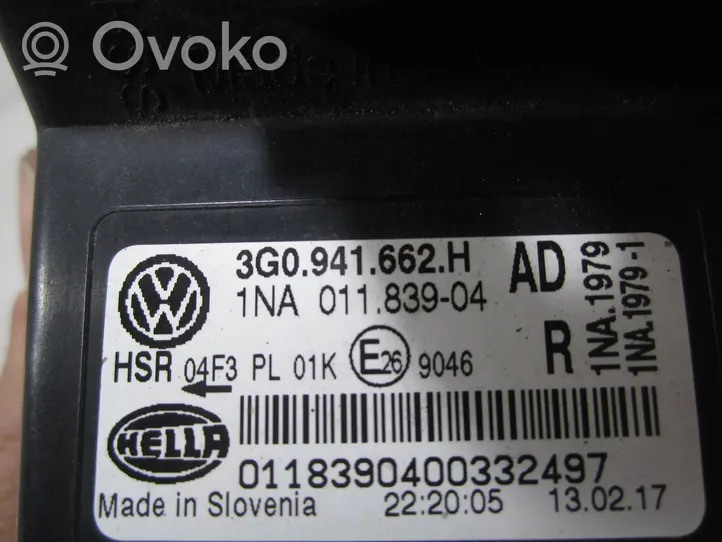 Volkswagen PASSAT B8 Fendinebbia anteriore 3G0941662H