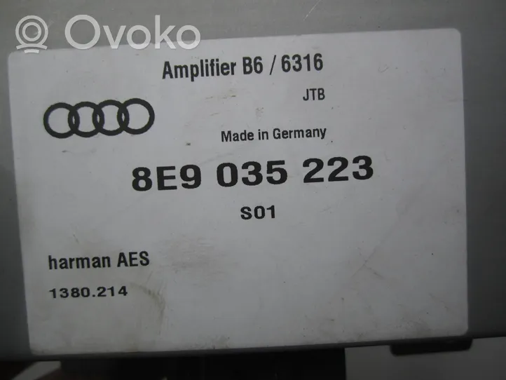 Audi A4 S4 B7 8E 8H Amplificateur de son 8E9035223