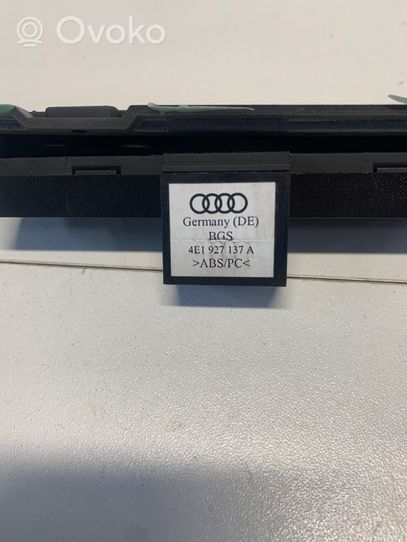 Audi A8 S8 D3 4E Interrupteur feux de détresse 4e1927137a