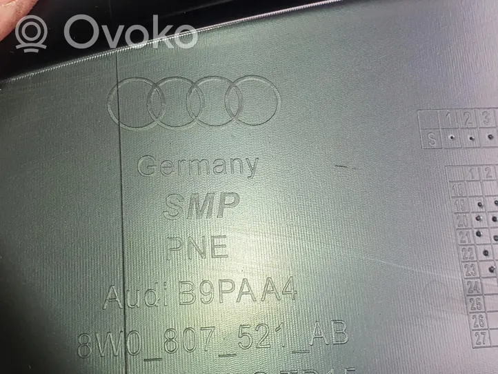 Audi A4 S4 B9 8W Takapuskurin koristemuotolista 8W0807521AB