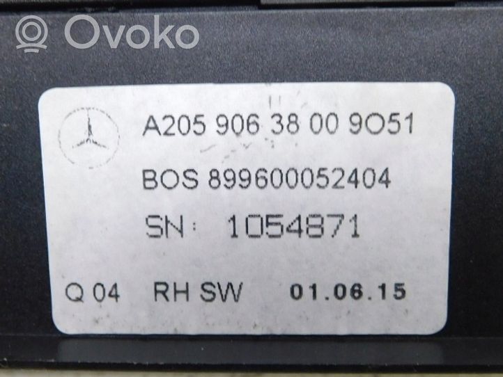Mercedes-Benz C W205 Cache bagages, couvre-coffre A2059063800