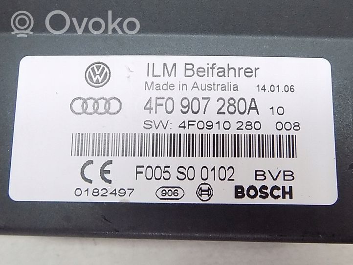 Audi A6 Allroad C6 Unité de contrôle à bord d'alimentation 4F0907280A