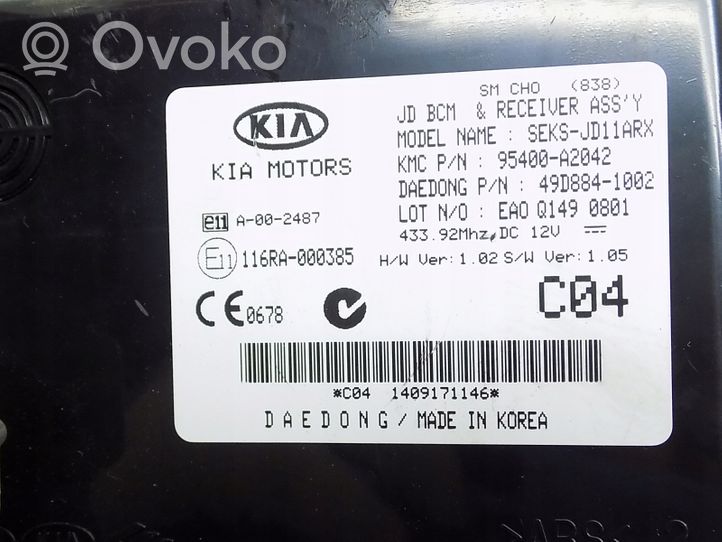 KIA Ceed Katvealueen valvonnan ohjainlaite (BSM) 95400A2042