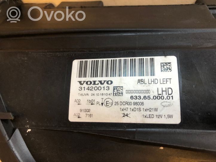 Volvo S80 Lampa przednia 31420014