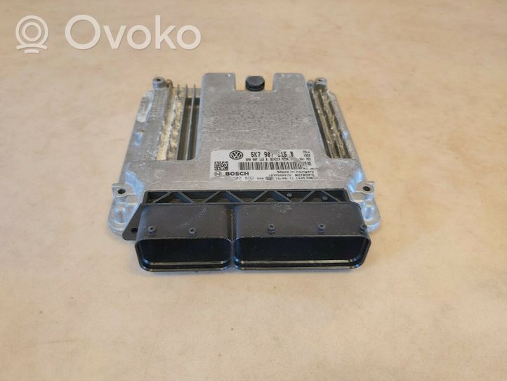 Volkswagen Golf VI Unité de commande, module ECU de moteur 5K7907115B