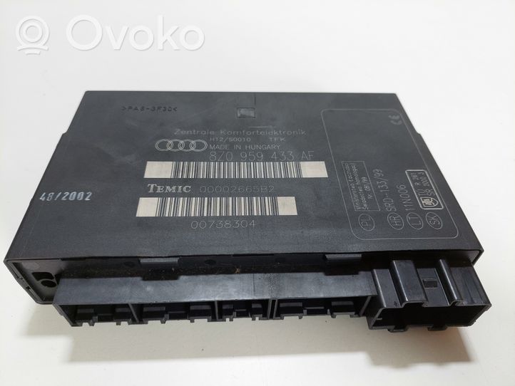 Audi A2 Moduł / Sterownik komfortu 8Z0959433AF