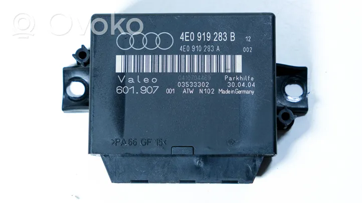Audi A8 S8 D3 4E Unité de commande, module PDC aide au stationnement 4E0919283B