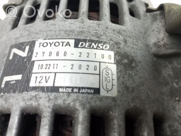 Toyota Corolla Verso E121 Generatorius 2706022100