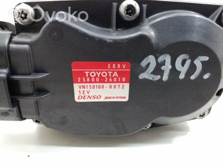 Toyota RAV 4 (XA40) EGR-venttiili 2580026010