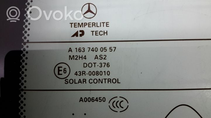Mercedes-Benz ML W163 Aizmugurējais stikls A1637400557