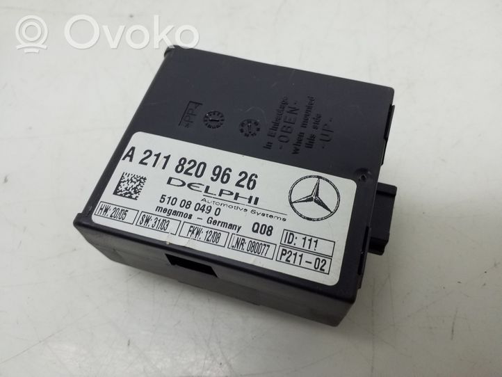 Mercedes-Benz CLS C219 Hälytyksen ohjainlaite/moduuli A2118209626