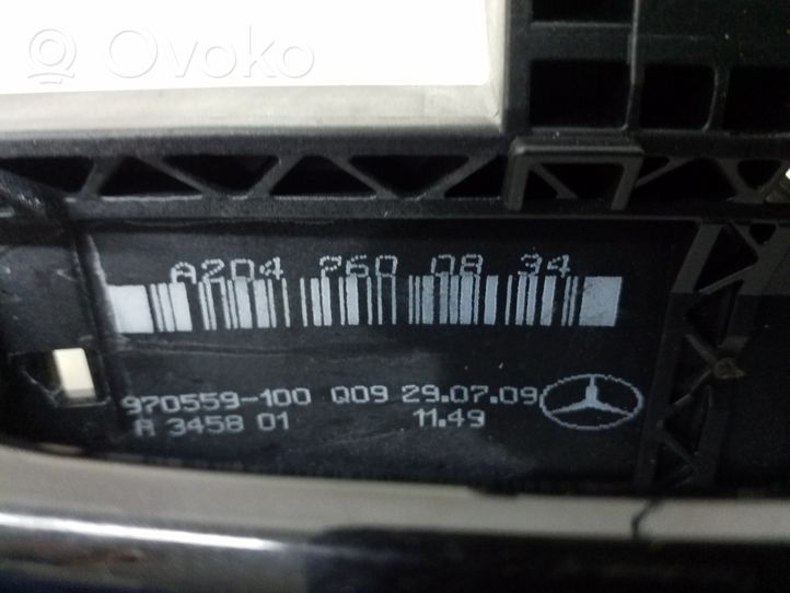 Mercedes-Benz GLK (X204) Klamka zewnętrzna drzwi tylnych 