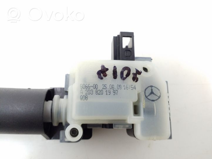 Mercedes-Benz A W169 Verrouillage du bouchon du réservoir de carburant A2038201997