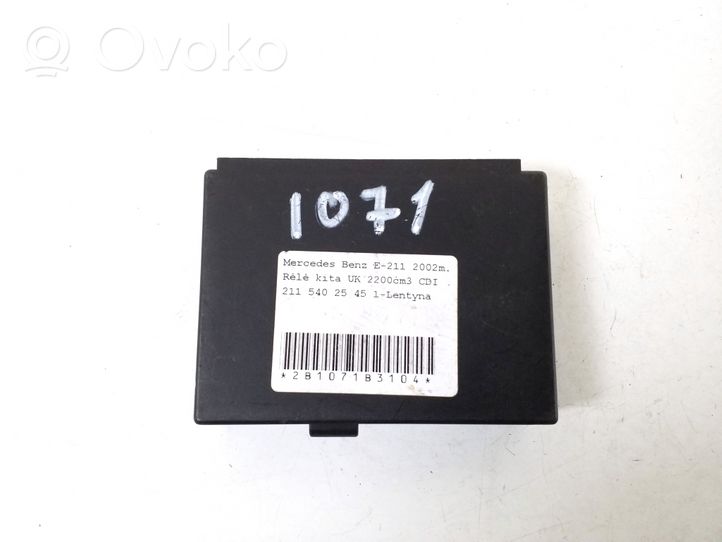 Mercedes-Benz E W211 Gateway control module A2115402545