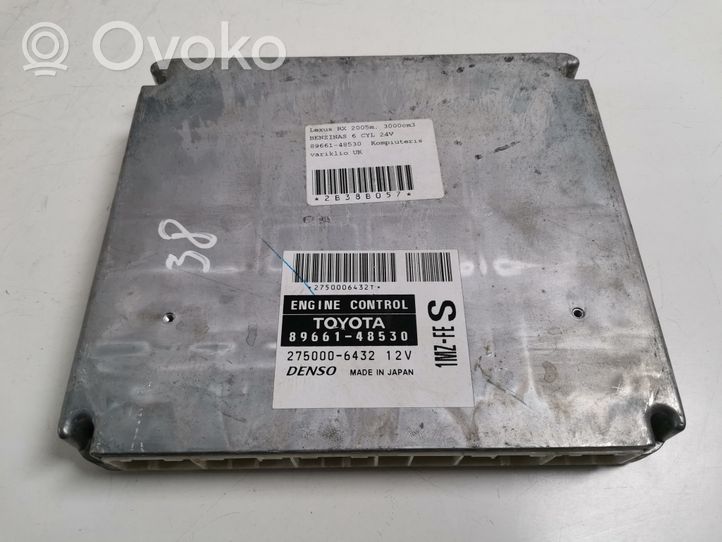 Lexus RX 330 - 350 - 400H Moottorin ohjainlaite/moduuli 89661-48530