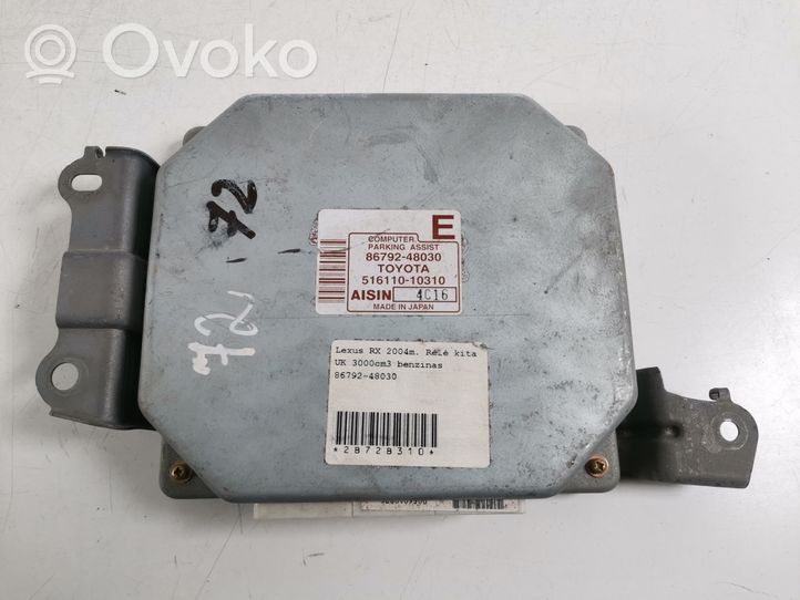 Lexus RX 330 - 350 - 400H Sterownik / Moduł parkowania PDC 86792-48030