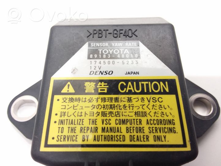 Toyota RAV 4 (XA20) Sensore di imbardata accelerazione ESP 8918348010