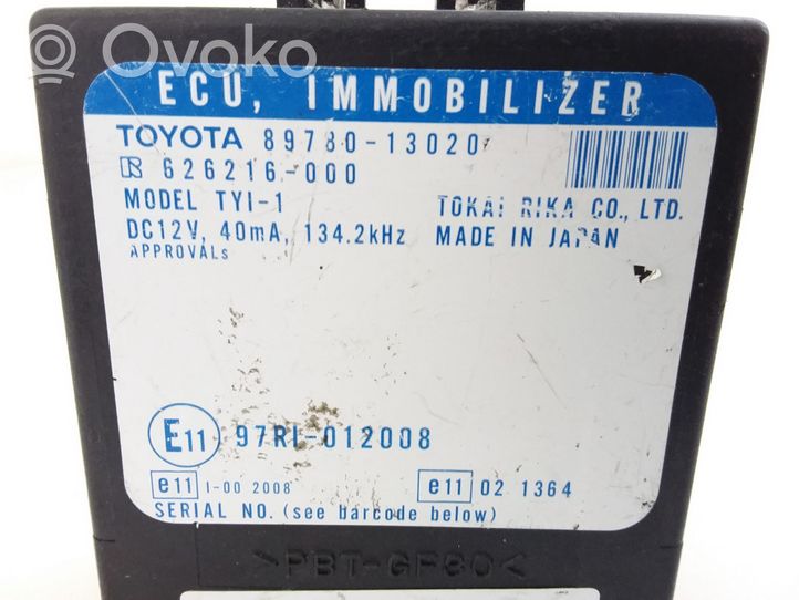 Toyota Corolla Verso E121 Ajonestolaitteen ohjainlaite/moduuli 8978013020