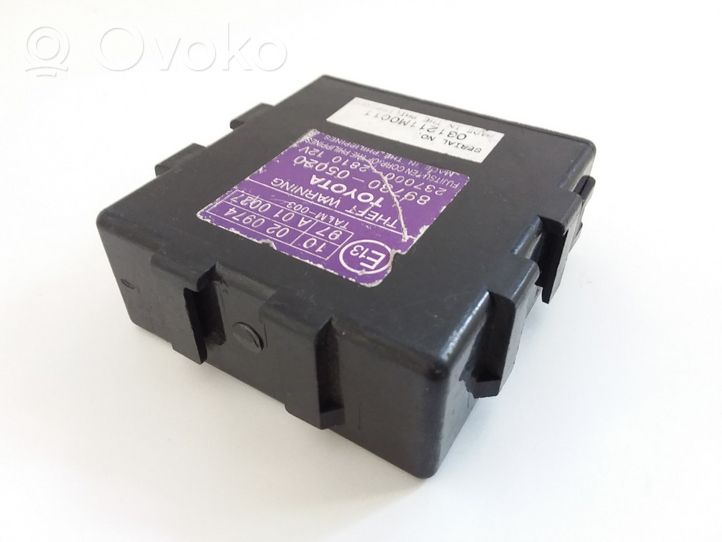 Toyota Avensis T250 Boîtier module alarme 8973005020