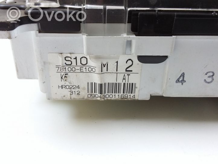 Honda CR-V Tachimetro (quadro strumenti) 78100E100