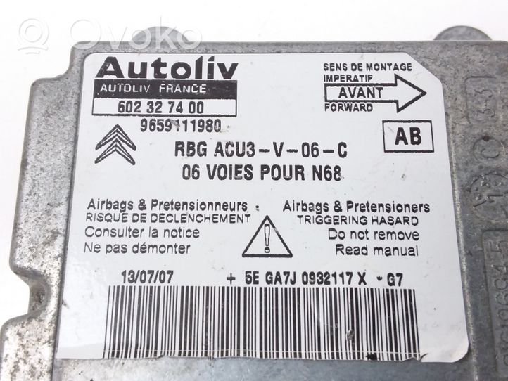 Citroen Xsara Picasso Module de contrôle airbag 602327400