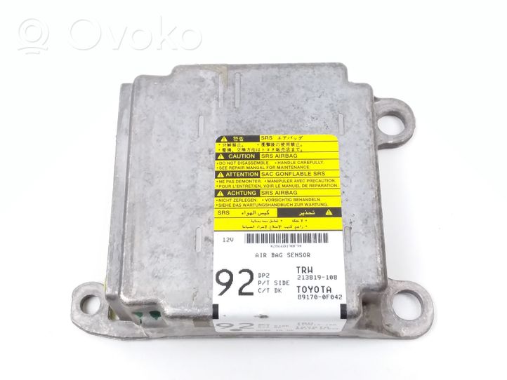 Toyota Corolla Verso AR10 Module de contrôle airbag 213819108