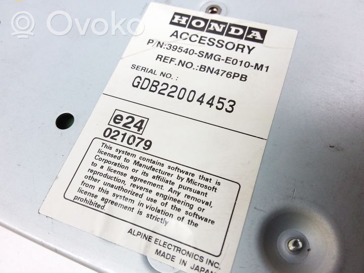 Honda Civic Navigaatioyksikkö CD/DVD-soitin 39540SMGE010M1