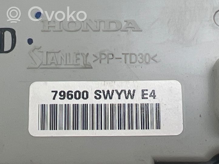 Honda CR-V Gaisa kondicioniera / klimata kontroles / salona apsildes vadības bloks (salonā) 79600SWYWE4