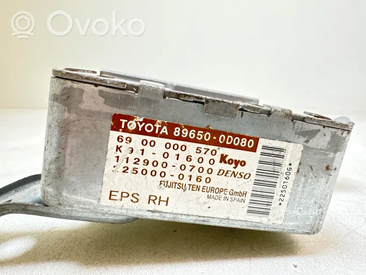 Toyota Yaris Ohjaustehostimen ohjainlaite/moduuli 896500D080