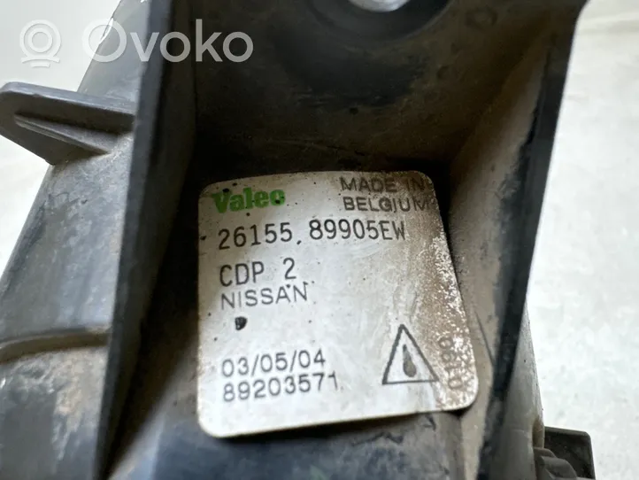 Nissan X-Trail T30 Światło przeciwmgłowe przednie 2615589905EW